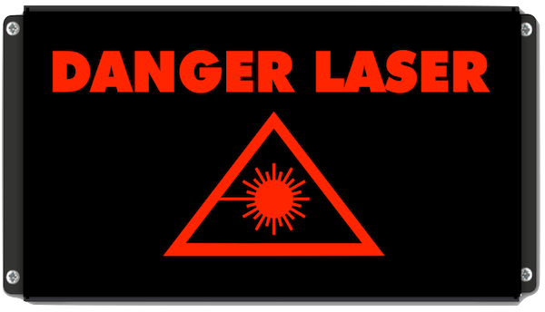 DANGER LASER signalisation lumineuse