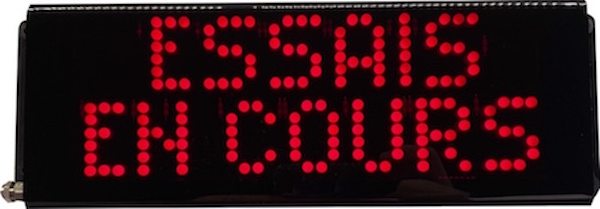 Panneau lumineux étanche ESSAIS EN COURS IP65