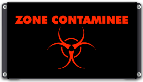 Pictogramme zone contaminée